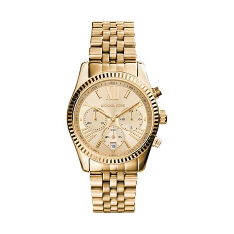 goldsmiths michael kors lexington|michael kors leather watch.